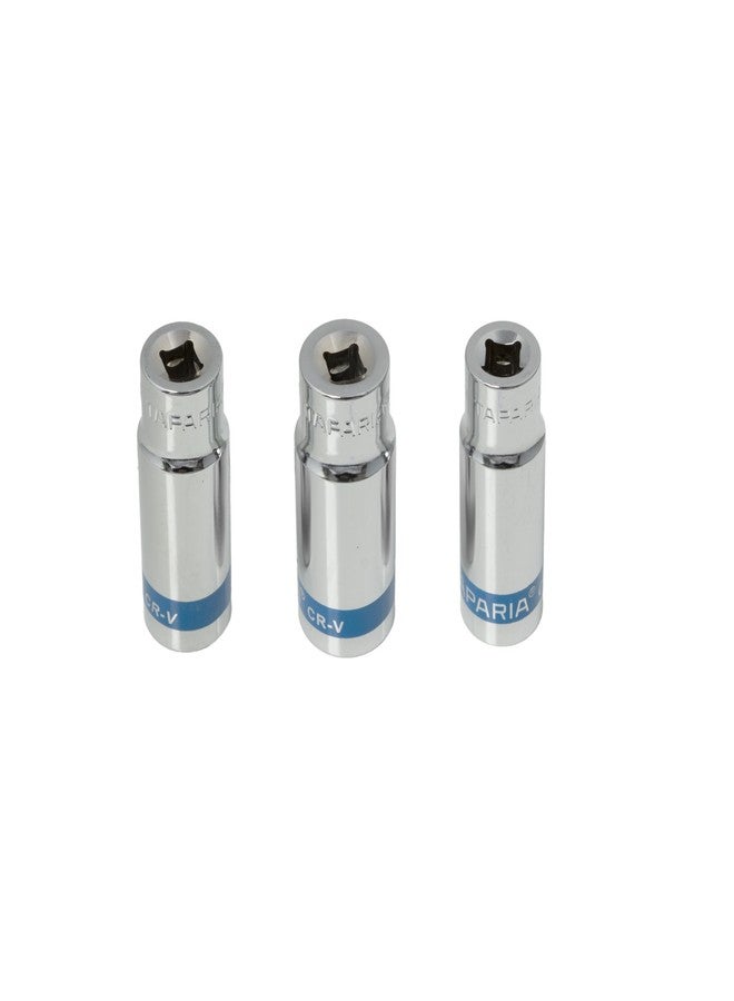 تاباريا لقمة مفتاح ربط عميقة طويلة من تاباريا، مقاس 1/4 بوصة (6.35 مم) (ألومنيوم 12، 13، 14 مم) - لفك وتركيب البراغي في الأماكن الغائرة - متوافقة مع مفاتيح الربط، والمقابض على شكل حرف L، والمفاتيح الكهربائية - مناسبة لورش السيارات والجراجات - Image 1